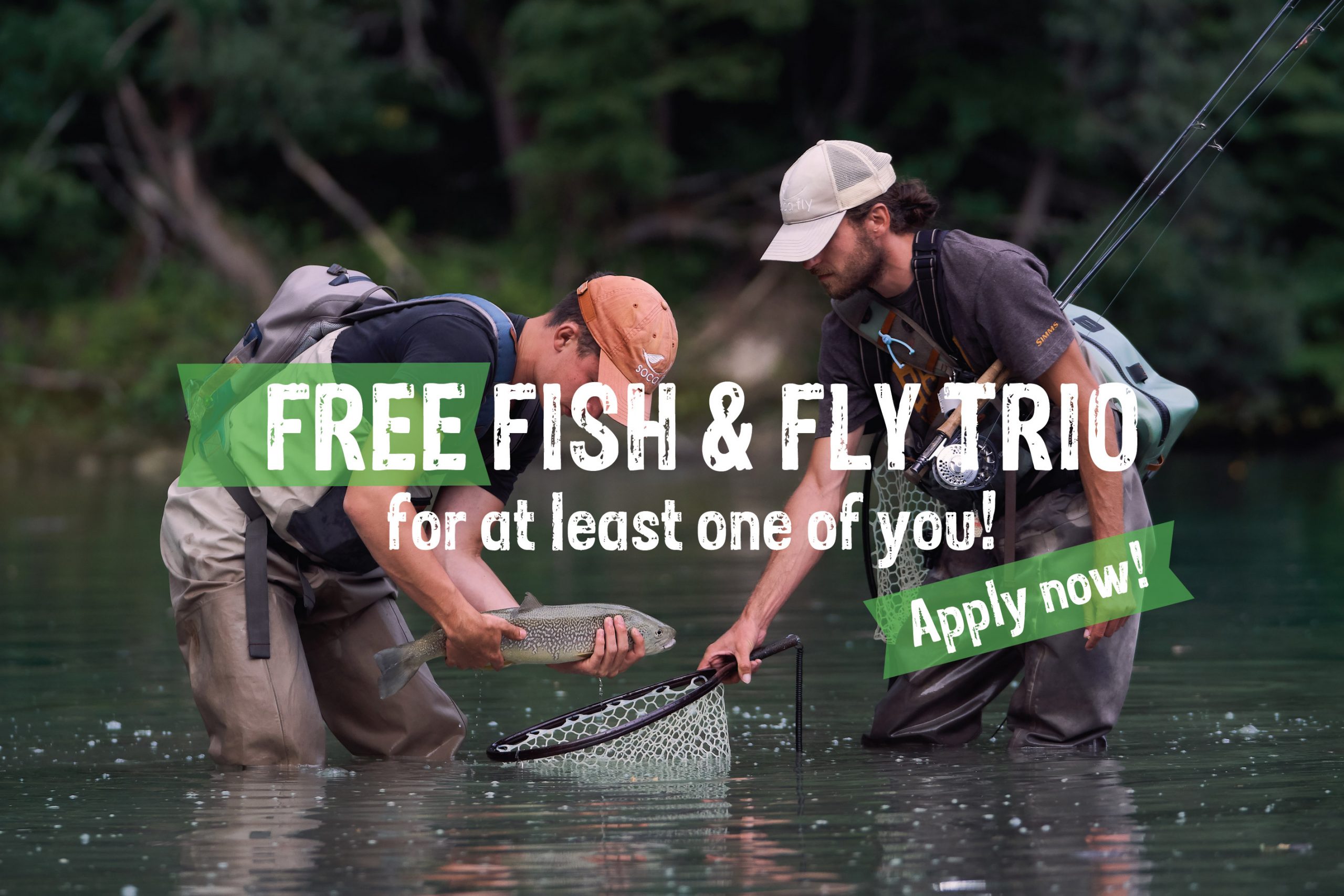FREE Premium 3 Day Flyfishing Experience FISH & FLY TRIO By Green